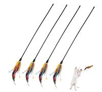 YTBHSHXZ cat teaser, 4 Pcs Set Bells Interactive Toys for Household Cats Random Colors Engaging Play for Kittens