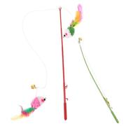YTBHSHXZ cat teaser, 4pcs Plush Elastic String Cat Plaything Hunting Instincts and Provides Exercise Random Colors