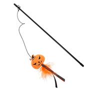 YTBHSHXZ cat teaser, Interactive Play Halloween Cat Toy Cute Pumpkin Design and Safe Materials Engaging Scratch Prevention Teaser