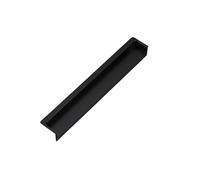 YTBHSHXZ Drawer Handles， Shoe Cabinet Dark Handle Embedded Moving Door Closet Buckle Hand Invisible Drawer Modern Simple(Black 200mm)