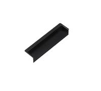 YTBHSHXZ Drawer Handles， Shoe Cabinet Dark Handle Embedded Moving Door Closet Buckle Hand Invisible Drawer Modern Simple(Black 120mm)
