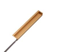 YTBHSHXZ Drawer Handles， Shoe Cabinet Dark Handle Embedded Moving Door Closet Buckle Hand Invisible Drawer Modern Simple(Golden 200 Mm)