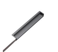 YTBHSHXZ Drawer Handles， Shoe Cabinet Dark Handle Embedded Moving Door Closet Buckle Hand Invisible Drawer Modern Simple(Gray 200mm)