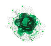 YTBHSHXZ, Fascinators Hat Clips Women Hair Accessories Veil With Cap Clips Hairpins Cocktail Party Headwear(GN)