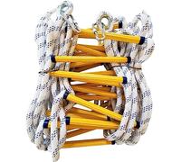 YTBHSHXZ Home Rope Ladder Emergency Fire Escape, Adult Ladder, with Hook and Loop/8M(15M)