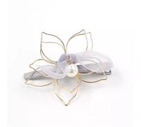 YTBHSHXZ， Lady's Side Clip Women Organza Flower Hair Clips Side Hair Cards(Blue)