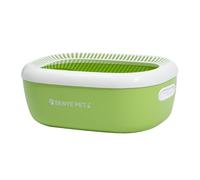 YTBHSHXZ large cat litter trays, Cat Litter Basin Open Top Pet Litter Tray Bedpan Portable Kitten Potty Toilet Anti Splashing Cat Litter Tray with High Side, Large(Green)