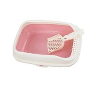 YTBHSHXZ large cat litter trays, Cat Litter Box Open Top Pet Litter Tray Cat Sand Basin Deep Toilet Bedpan Potty Toilet for Other Pets Kitten Hamsters Rabbit Small Animals,