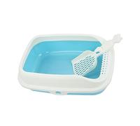 YTBHSHXZ large cat litter trays, Cat Litter Box Open Top Pet Litter Tray Cat Sand Basin Deep Toilet Bedpan Potty Toilet for Other Pets Kitten Hamsters Rabbit Small Animals,