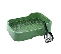 YTBHSHXZ large cat litter trays, Indoor Dog Potty Tray for Small and Medium Dogs Pee Pad Holder with Protection Wall Every Side Easy to Clean Urinal Mesh Dog Toilet,