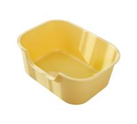 YTBHSHXZ large cat litter trays, Open Top Pet Litter Tray Cat Litter Box Pet Supplies for Indoor Cats Sturdy Cat Sand Basin with High Side Kitten Potty Toilet,(Yellow)