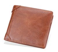 YTBHSHXZ Leather Wallet for Men Protected ID Slots Credit Card Currency Note Sections Soft Touch Bi-fold Moneyclip(Unique Colour)