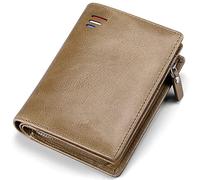 YTBHSHXZ Leather Wallet for Men Protected with Coin Pocket Credit Card Bi-fold Slim Genuine(Unique Colour)