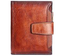 YTBHSHXZ Leather Wallet for with Blocking Photo ID Zipper with Coin Pocket Credit Card(Oranje)