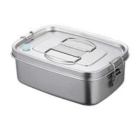 YTBHSHXZ Lunch Box， Bento Boxes Food Container Sandwich Dinnerware Stainless Steel for Adults 2 Layers Lunch Box School Offi(3)