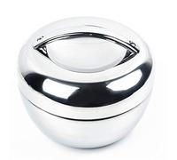 YTBHSHXZ Lunch Box， Bento Boxes Mini Stainless Steel Double Layer Round Box Thermos/Lunch Food Container Lunch Kitchen Foo