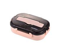 YTBHSHXZ Lunch Box， Bento Boxes Stainless Steel Lunch Box, Soup Bowl with Spoon and Chopsticks, Container, Food(Pink)