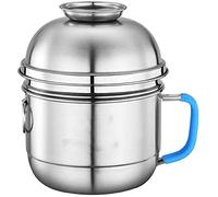 YTBHSHXZ Lunch Box， Bento Boxes Tooboo Fast Food Lunch Box; Stainless Steel Instant Noodle Bowl; Thick Round