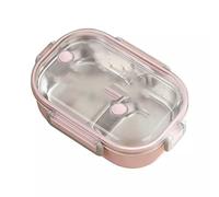 YTBHSHXZ Lunch Box， Microwave Lunch Box with Compartments Tableware Portable Food Storage Container Stainless Steel(Pink)
