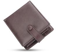 YTBHSHXZ Mens Wallet Blocking Men's Wallets, with Zip Coin Pocket Superfine Fiber PU Synthetic Leather Minimalist(Bruin)