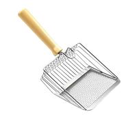 YTBHSHXZ Mesh Scoop, Comfortable Handle, Stainless Steel Shovel for Multi-Cat Household, Coop Small Animals(A)