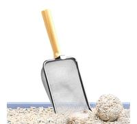 YTBHSHXZ Mesh Scoop, Comfortable Handle, Stainless Steel Shovel for Multi-Cat Household, Coop Small Animals(B)