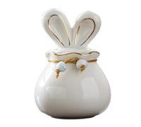 YTBHSHXZ pet urns， Pet Urn For Rabbit Ashes, Ceramic Urns For Dog, Animal, Cremation Box, Ceramics Memorial(White)