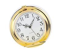YTBHSHXZ Pocket Watch and Chain, Retro Vintage Men Steampunk Smooth Surface Pendant Chain Classic Pocket Watch(Golden)