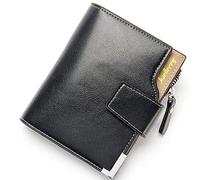 YTBHSHXZ Wallet Mens Leather Men's Credit Card Smart Purse with Coin Pocket(Black)
