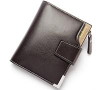 YTBHSHXZ Wallet Mens Leather Men's Credit Card Smart Purse with Coin Pocket(Bruin)