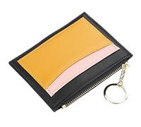 YTBHSHXZ Wallet, Minimalist Bifold Wallets with Slim Blocking Genuine Leather with Zip Coin Pocket(Black)