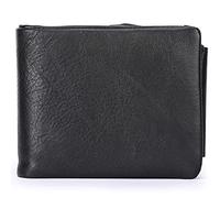 YTBHSHXZ Wallets for Men with Blocking, with Large-Capacity Wallet with Coin Pocket and Clear Window Vintage(Black)