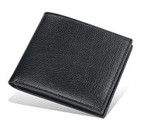 YTBHSHXZ Wallets for Mens Slim Bifold Wallet Blocking with Zip Coin Pocket Minimalist Men with(Black)