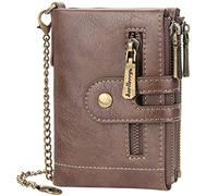 YTBHSHXZ Wallets for Mens Superfine Fiber PU Synthetic Leather Minimalist Men with Blocking Wallet(Brown1)