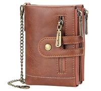 YTBHSHXZ Wallets for Mens Superfine Fiber PU Synthetic Leather Minimalist Men with Blocking Wallet(Oranje)