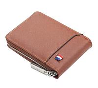 YTBHSHXZ Wallets Mens Functional Blocking Small & Compact Design Genuine Slim Leather(Bruin)