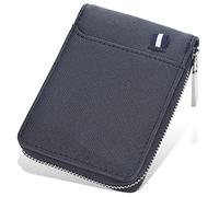 YTBHSHXZ Wallets Mens Functional Blocking Small & Compact Design Genuine Slim Leather(Grijs)