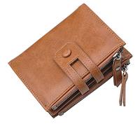 YTBHSHXZ Wallets Mens Functional Blocking Smart Wallet with Coin Pocket Holder Super Slim Minimalist Front(Brown2)