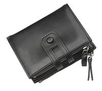 YTBHSHXZ Wallets Mens Functional Blocking Smart Wallet with Coin Pocket Holder Super Slim Minimalist Front(Black)