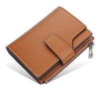YTBHSHXZ Wallets Mens Muti-Functional Blocking Leather Slim Wallet Credit Card Holder Super Minimalist Front Pocket(Bruin)