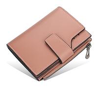 YTBHSHXZ Wallets Mens Muti-Functional Blocking Leather Slim Wallet Credit Card Holder Super Minimalist Front Pocket(Pink2)