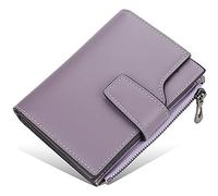 YTBHSHXZ Wallets Mens Muti-Functional Blocking Leather Slim Wallet Credit Card Holder Super Minimalist Front Pocket(Purple)