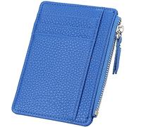 YTBHSHXZ Wallets Mens Muti-Functional Blocking Leather Slim Wallet Small & Compact Design Genuine(Blu)
