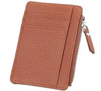 YTBHSHXZ Wallets Mens Muti-Functional Blocking Leather Slim Wallet Small & Compact Design Genuine(Bruin)