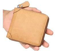 YTBHSHXZ Wallets Mens Slim Bifold Wallet, Blocking Genuine Leather with Zip Coin Pocket, Flip(Unique Colour)
