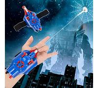 YTBHSHXZ Web Shooter,Kids Spider Silk Launcher,USB Charging Superhero Glove Wrist Toy Cosplay(Blue)