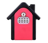 YTBHSHXZ, with 4 Digit Combination Strong Lock,Best Outdoor Weatherproof Safe Key Box(Red)