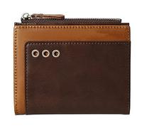 YTBHSHXZ with Blocking,8 Card Compartments,1 Coin Compartment, Cash,Zipper Short Men's Leather Wallet(Bruin)