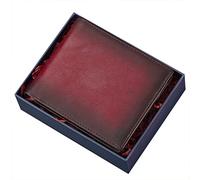 YTBHSHXZ with Blocking,Compact Multi Card Slots Soft Leather Wallet, Stylish and Casual Coin Pouch, Comes with Gift Box(Red,with Box)