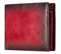 YTBHSHXZ with Blocking,Compact Multi Card Slots Soft Leather Wallet, Stylish and Casual Coin Pouch, Comes with Gift Box(Red,Without Box)